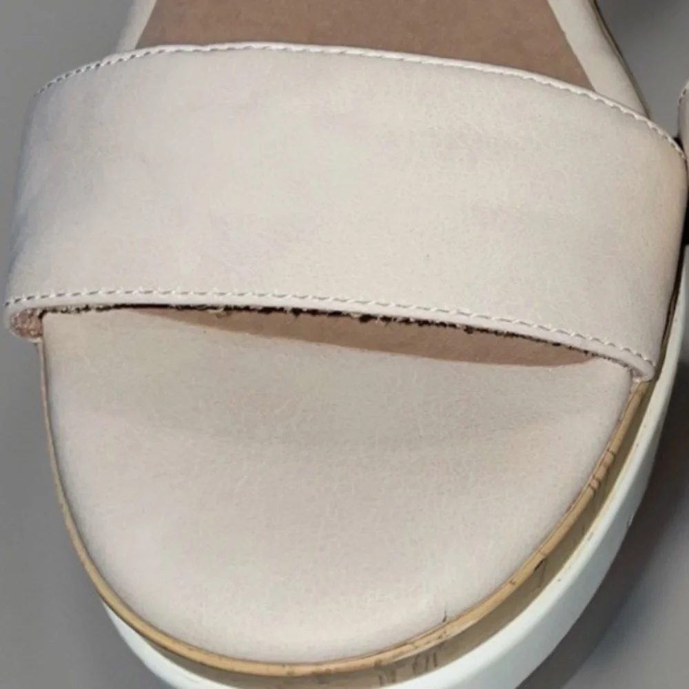 Soul Naturalizer Wedge Sandals 8.5 Wide Goodtimes Porcelain - Picture 12 of 15